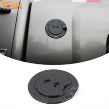Carbon Fiber Gas Cap Filler Door Fuel Tank Cover For Chevy Silverado Sierra07-13