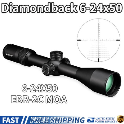 #ad #ad Vortex Dbk 10028 Diamondback Tactical 6 24x50 FFP EBR 2C MOA Reticle 30mm Tube $265.50