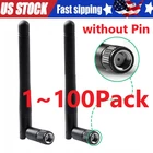 100X RP-SMA Antenna for WiFi 2.4GHz 5Ghz Wireless Router or Card Female Pin LOT