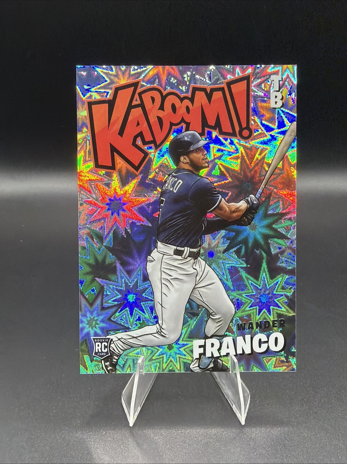 WANDER FRANCO 2022 PANINI ABSOLUTE KABOOM! RC ROOKIE SSP TAMPA BAY RAYS CASE HIT