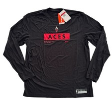 Nike Dri Fit Black Long Sleeve WNBA Las Vegas Aces Men’s Size Large