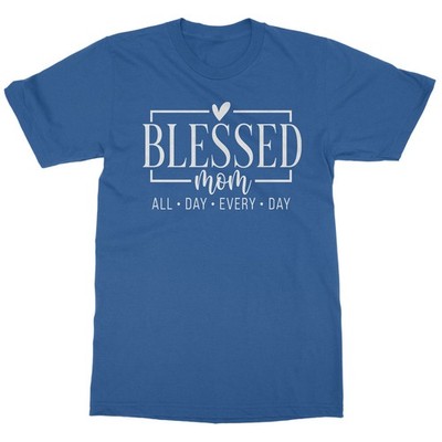 Blessed Mom All Day Every Day Mothers Day Graphic Unisex T-Shirt