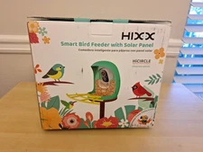 HIXX® Smart Bird Feeder with Camera Solar Panel -New Open Box