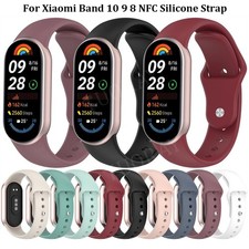For Xiaomi Band 10 9 8 NFC Sport Silicone Smartwatch Strap Wrist Band Bracelet