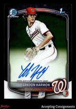 2025 Bowman Chrome Draft Landon Harmon 1ST ROOKIE AUTO NATIONALS