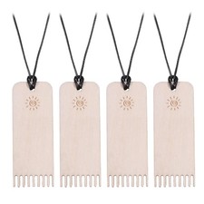 4Pcs Macrame Fringe Comb Brush Mini Macrame Brush for Tassels Cotton Cord Com...