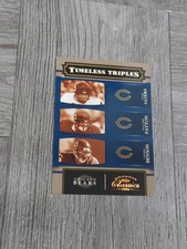 WALTER PAYTON/SAYERS/BENSON 2006 DONRUSS CLASSICS TIMELESS TRIPLES CARD.834/1000