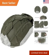 IDOGEAR Tactical Helmet Cover for NVG Systems - Large M/L & L/XL - Ranger Green