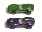 2 hot wheels redline Torpedo Purple & Light Green  (Pair)