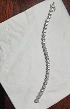 10 carat lab grown diamond bracelet