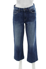 Paige Black Label Womens Straight Leg Effie Wash Nellie Jeans Blue Cotton Size 2