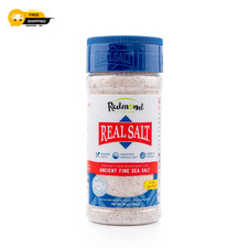 Redmond Real Sea Salt - Natural Unrefined Gluten Free Fine, 10 Ounce Shaker 1 P