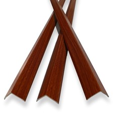 6 Pcs 49" Wall Corner Protector Trim, Walnut Wood Grain Edge Strip for Door a...