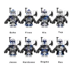 Custom 501st Clone Troopers From Clone Wars Lego  Complete Set. Original Crew