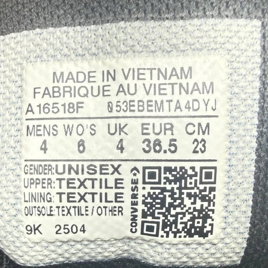 Converse Women's Size 6 Chuck Taylor All Star High-Top Sneakers Black Yellow thumbnail 2