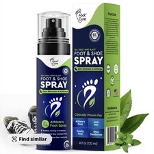 Foot Cure Tea Tree Mint Foot  Shoe Spray Odor Eliminator Antifungal 4 fl oz