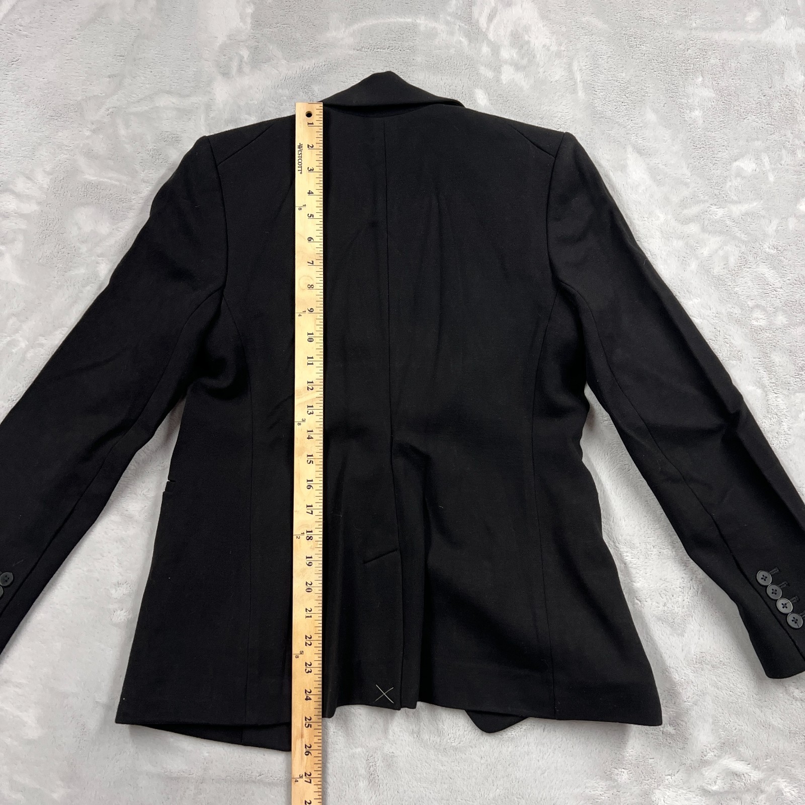 Express Black Stretch Double Breasted Blazer Jack… - image 6