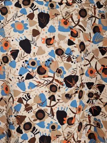 Weird Fish Mid Length multi coloured floral design cotton skirt in size 16 - Picture 2 of 7