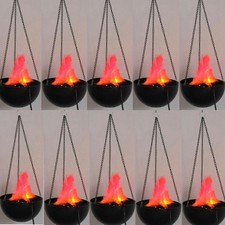 3D Fake Flame Hanging Light Artificial Simulated Campfire Flickering Effect Lamp