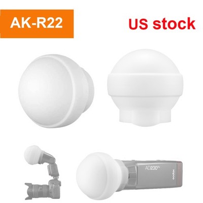 Godox AK-R22 Collapsible Diffusion Dome,Diffuser for Round flash V1,V1 Pro,V100