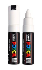 Paint Markers 2 Count White PC-7M Broad Tip 4.5-5.5mm Water Based Art Draw