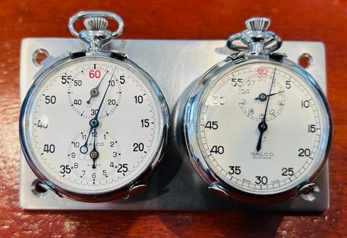 Dash Mount / Twin Galco Stopwatches / Shockproof / Rallyequip / Made in USA.