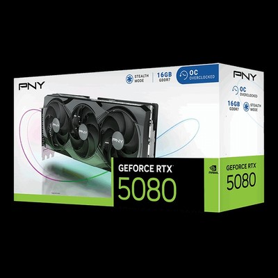 PNY GeForce RTX 5080 Overclocked Triple Fan