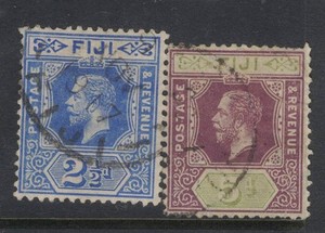 Fiji SG 129, 132 VFU (4hfm)