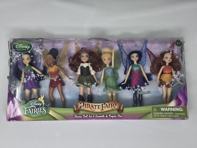 Disney Store PIRATE FAIRY Tinker Bell Zarina 6 Fairies Doll Set NEW Opened NRFB