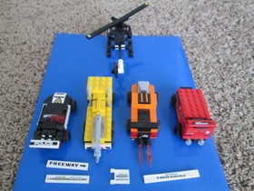 LEGO Racers: Street Extreme (8186) incomplete sticker parts, vehicles