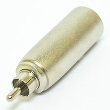3 Pin XLR Male Plug to RCA Plug Adapter, Model: 35-455