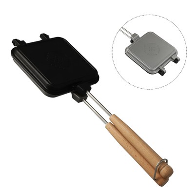 Zuverlässige Gusseisen Waffel Heiß Sandwich Maker Pfanne für professionelle Ergebnisse