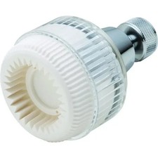 Chrome Adjustable Spray Showerhead, 2.5 Gpm, White Face, Chrome