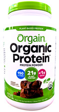 Orgain Organic Plant-Based Protein Powder Creamy Chocolate Fudge 2.74 Lbs. 02/27