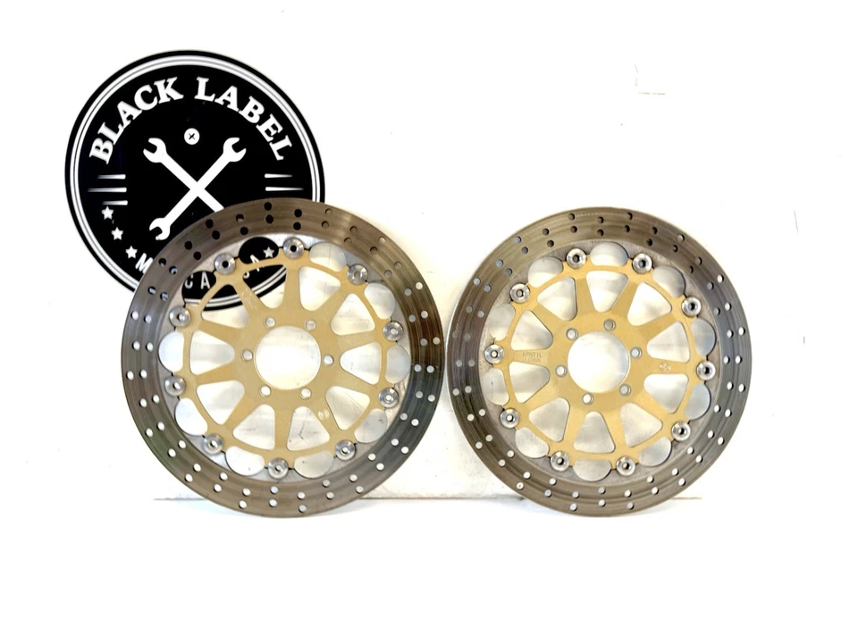 Genuine Ducati OEM 748 996 998 M900 Steel Carrier 320mm Brembo Front Brake Discs - Image 2 of 4