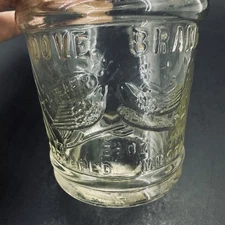 6 OZ. DOVE BRAND MUSTARD JAR ORIGINAL FRANK TEA & SPICE CO. JUMBO PEANUT BUTTER