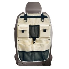 Car Seat Back Organizer with Multiple Storage Pockets, Black Mesh and Fabric,...