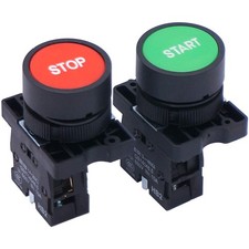 Momentary Push Button Switch Start/stop Red Green Sign No Nc Ac 660V 10A B
