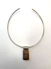 925 Sterling ATI Mexico 16" Collar Necklace with Multistone Mosaic Pendant 1.5" — photo 7