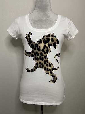 EXPRESS Women's Leopard T- Shirt Size Small Item- 0143