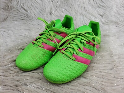ADIDAS AF5034 Neon Green Pink Soccer Cleats Junior Size 3 | eBay display picture 1