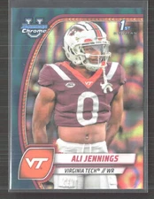 2024 Bowman University Chrome #10 Ali Jennings Teal Lava Refractor
