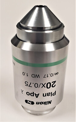 NIKON CFI PLAN APO LAMBDA 20X/0.75 ∞/0.17 WD 1.0 OFN25 DIC N2 OBJECTIVE ...