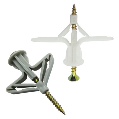50 Pcs for Butterfly Expansion Tube Drywall Anchors Kit Wall Connector Easy to U