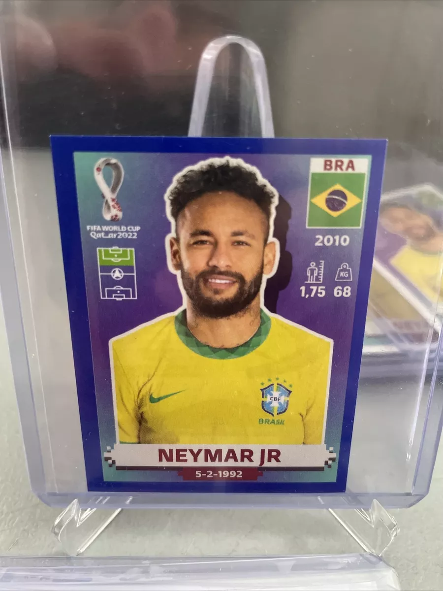 PANINI FIFA WORLD CUP QATAR 2022 LEGEND NEYMAR JR EXTRA STICKER RARE HTF A  