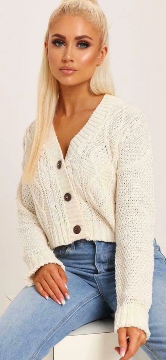 Short top cardigan womens