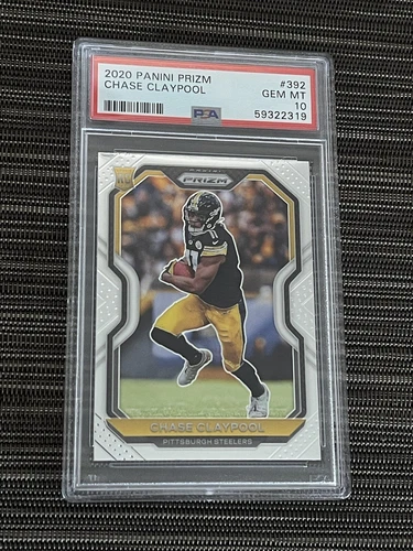 2020 Panini Prizm CHASE CLAYPOOL PSA 10 Gem Mint #392 Rookie GEM MINT