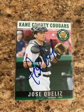Jose Queliz Signed 2015 Kane County Cougars Team Set Arizona Diamondbacks # 24