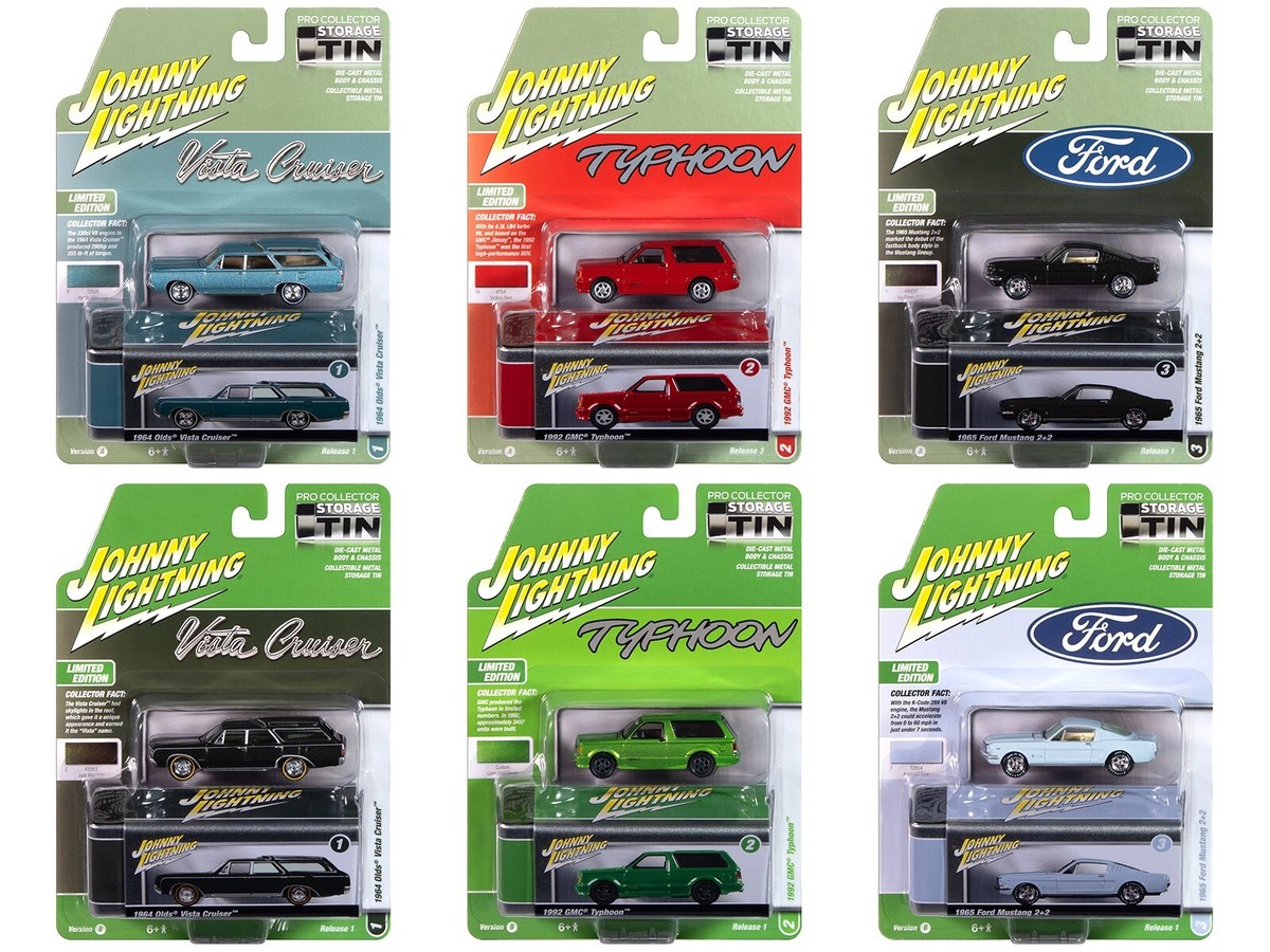 MOONEYES　６台コンプ＋１台　　　（JOHNNY LIGHTNING製） COLLECTOR'S TIN 2025 RELEASE 1, SET OF 6 CARS 1/64 BY JOHNNY