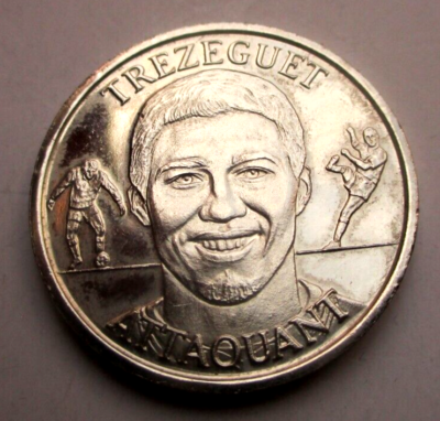 8 médailles couleur argent Équipe de France officielles - FFF - 1999